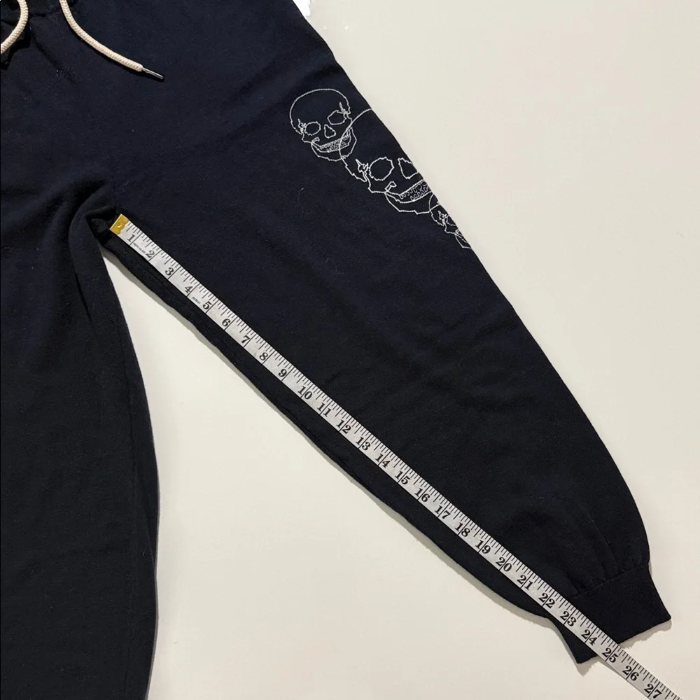 360 Cashmere Kids Black Joggers with Skull Design Women’s Size L